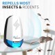 Aparat cu ultrasunete Pest Repeller Alb-Albastru, aparate pentru combatere rozatoare si insecte taratoare