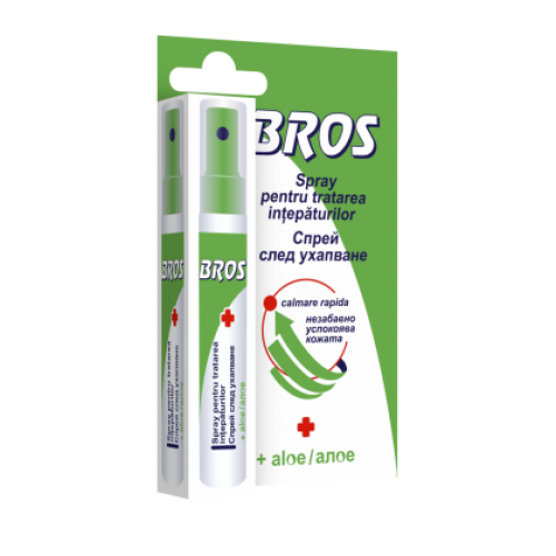 Spray impotriva tantarilor pentru tratarea intepaturilor, Bros, 8 ml